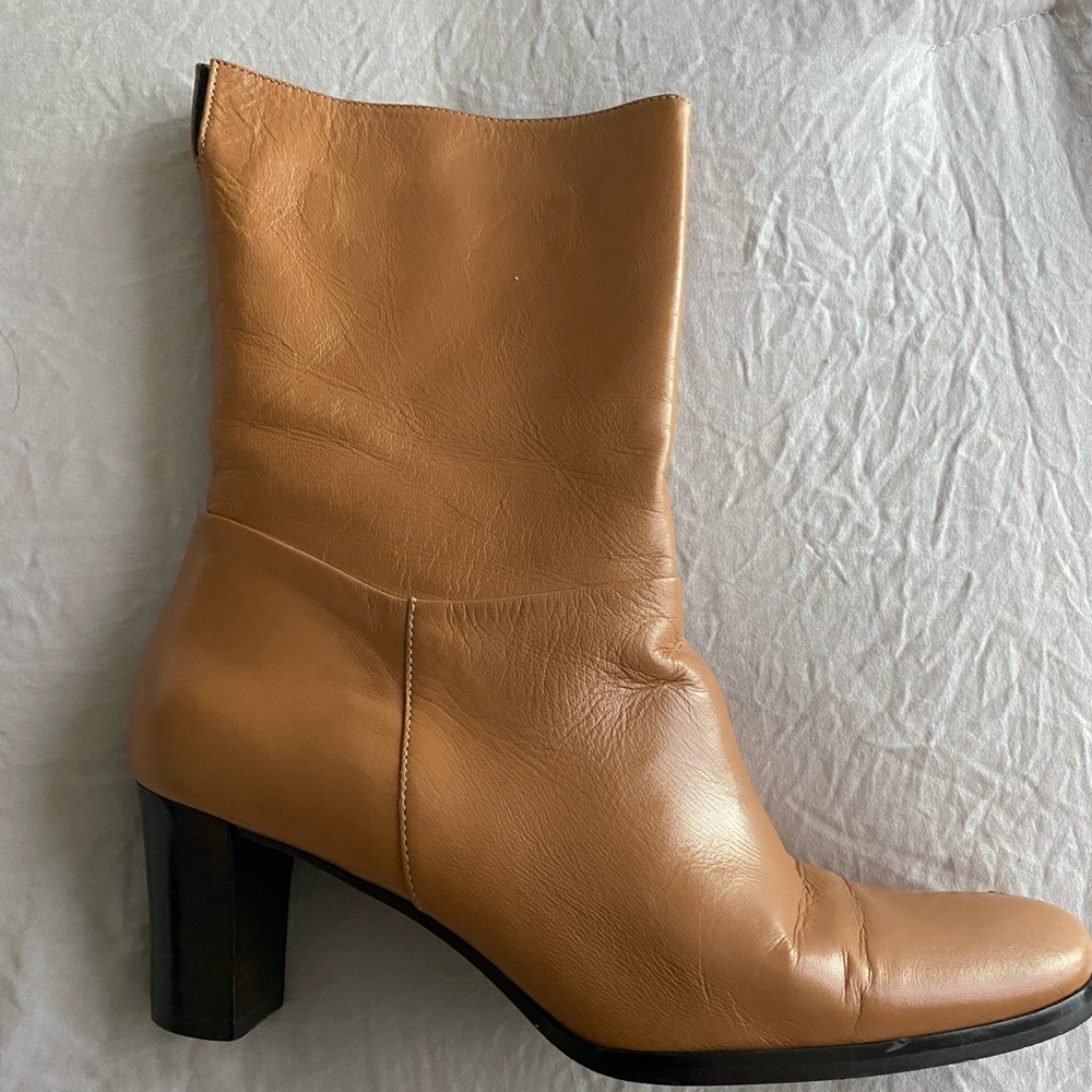 Etienne Aigner Women's Mid Calf Camel Boots